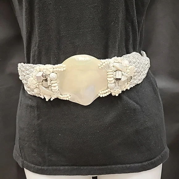 1980\'s beaded shell belt Vintage 1980 main image 3